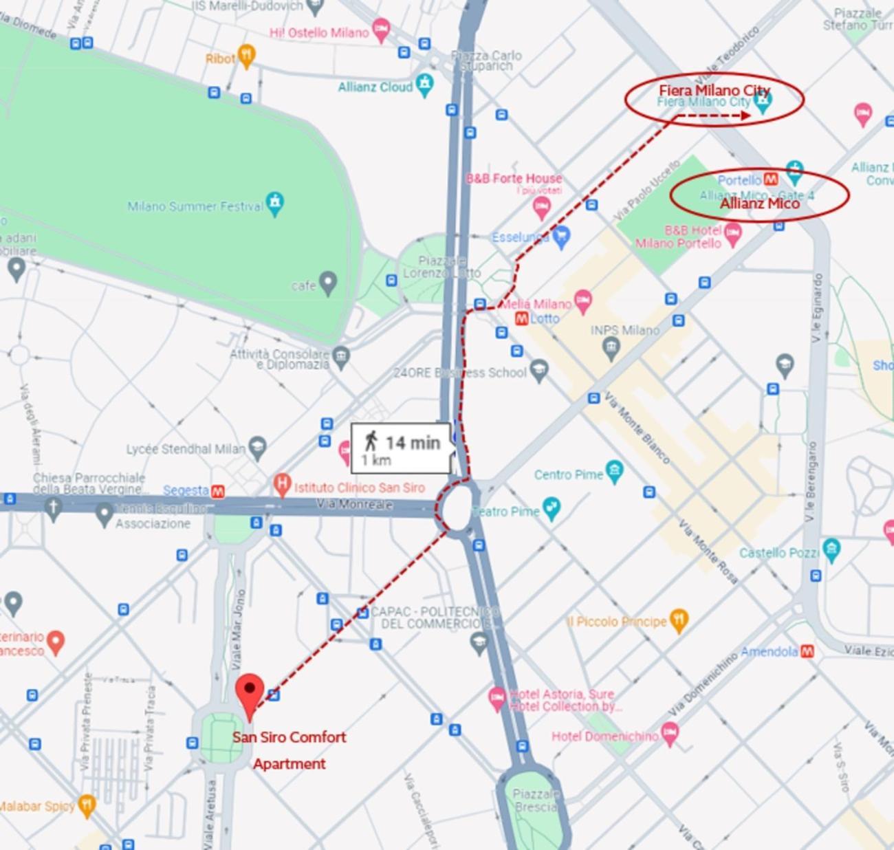 San Siro Comfort Apartment In Milan Luaran gambar